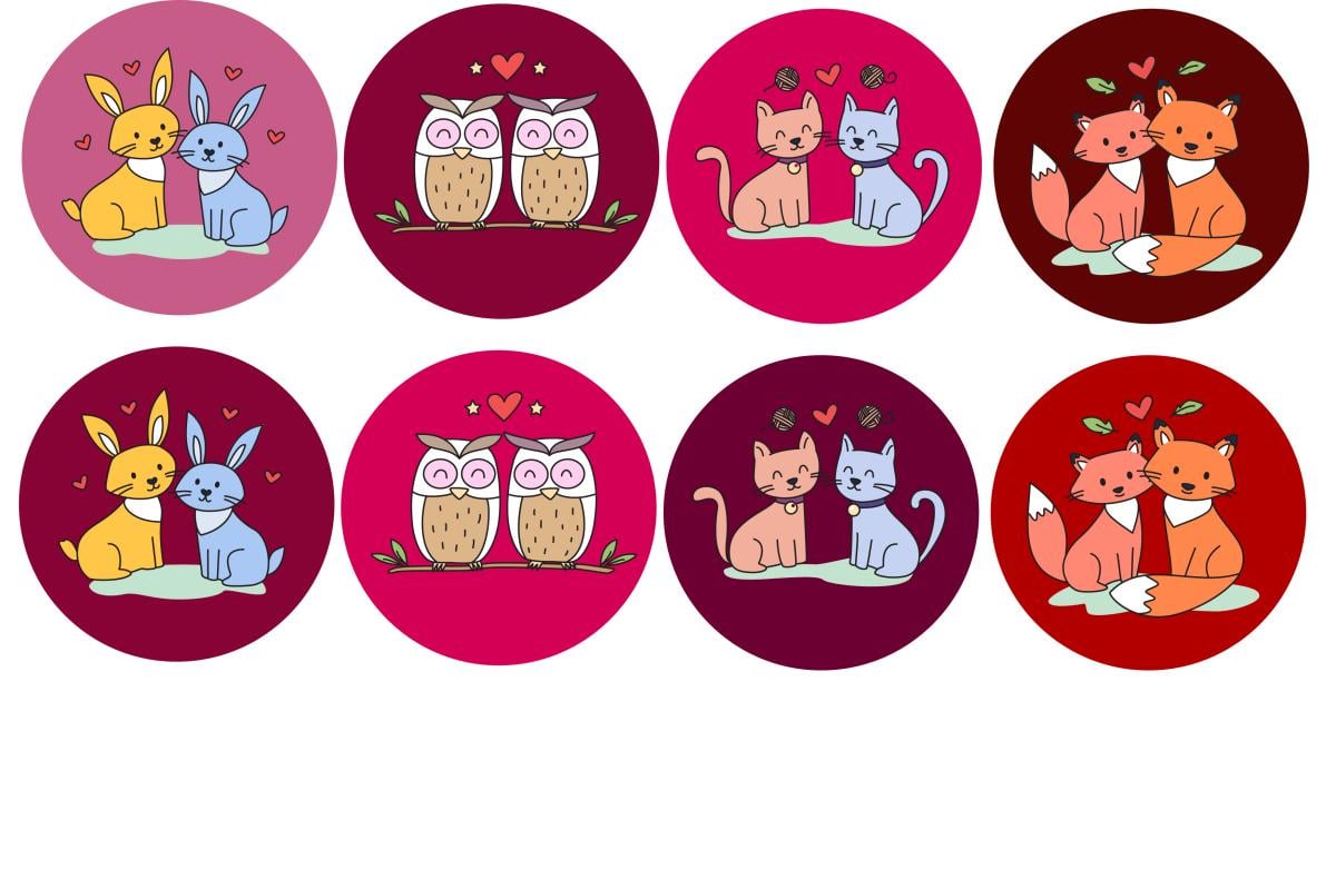 Картинка на торт вафельна День Св.Валентина №17 (14074)