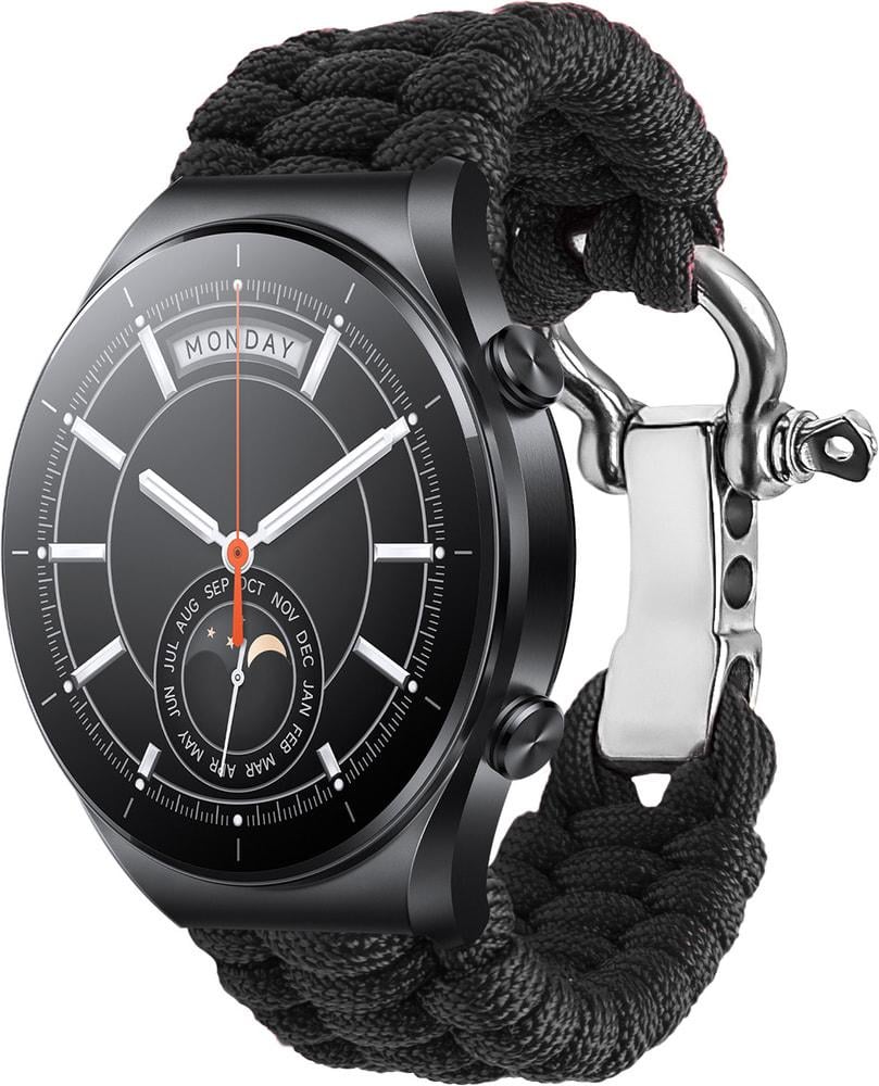 Ремінець з Паракорду Ruper для Xiaomi Watch S1 (Acttive) (22mm) Black (30821-2B)