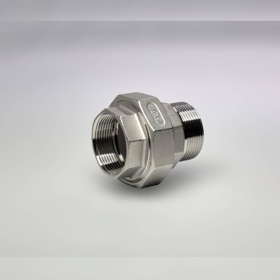 Американка внутренняя наружная AISI304 Ду40 н/ж сталь с прокладкой PTFE/Class 150/резьба BSP 1-1/2" (31761367)