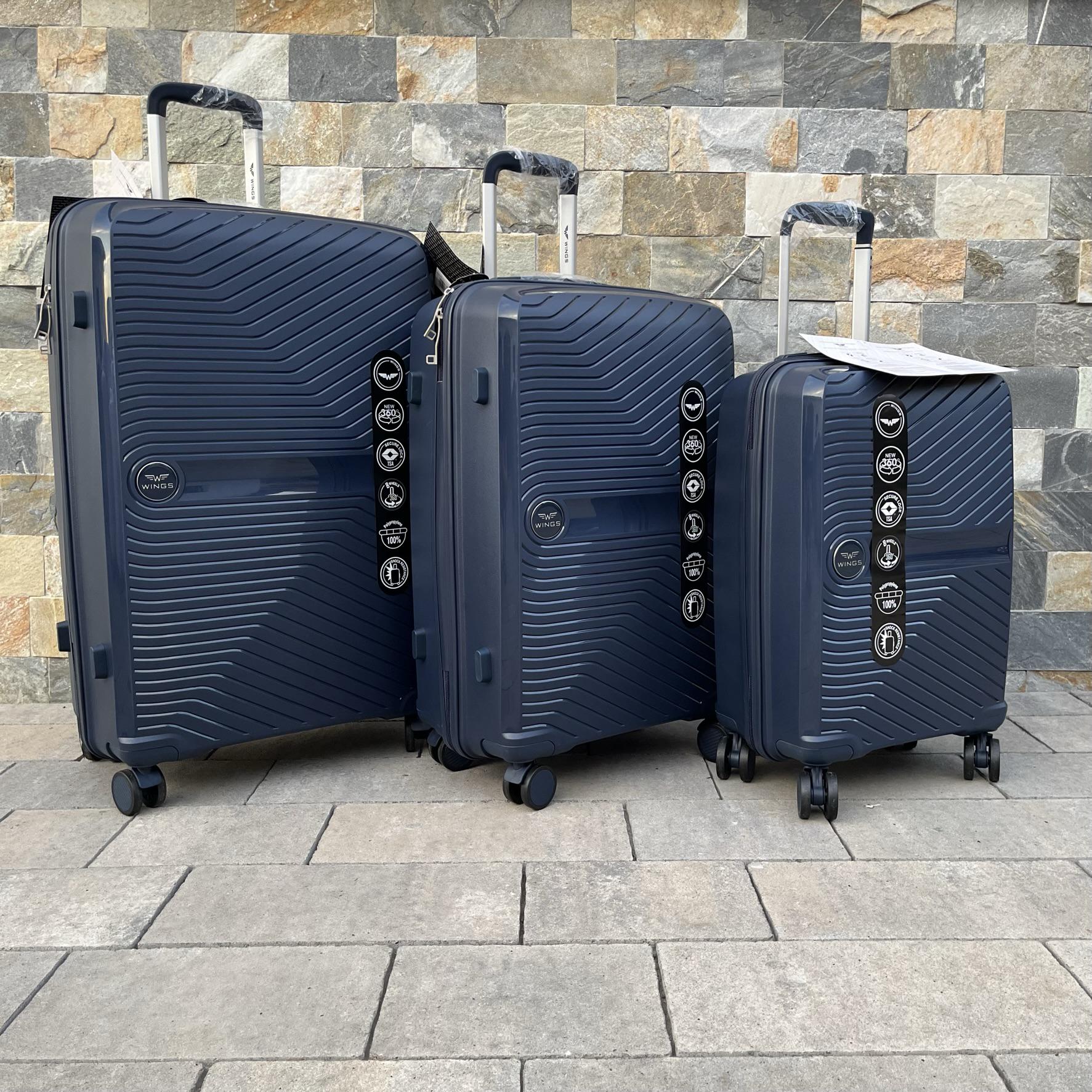 Чемодан дорожный большой из полипропилена Wings DQ181-04 L Синий - фото 7 Чемодан дорожный большой из полипропилена Wings DQ181-04 L Синий - фото 7