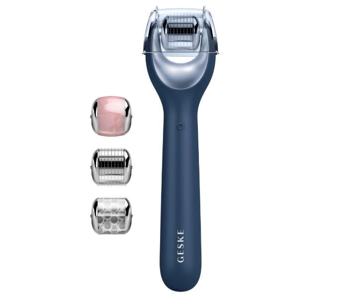 Роллер электронный для лица GESKE MicroNeedle Face Roller 9в1 с микроиглами Midnight (HB0189)