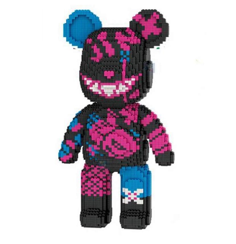 Конструктор Magic Blocks 3D Bearbrick Jinx Мишка Монстр 30 см/1800 дет. (1000-ZB-131)