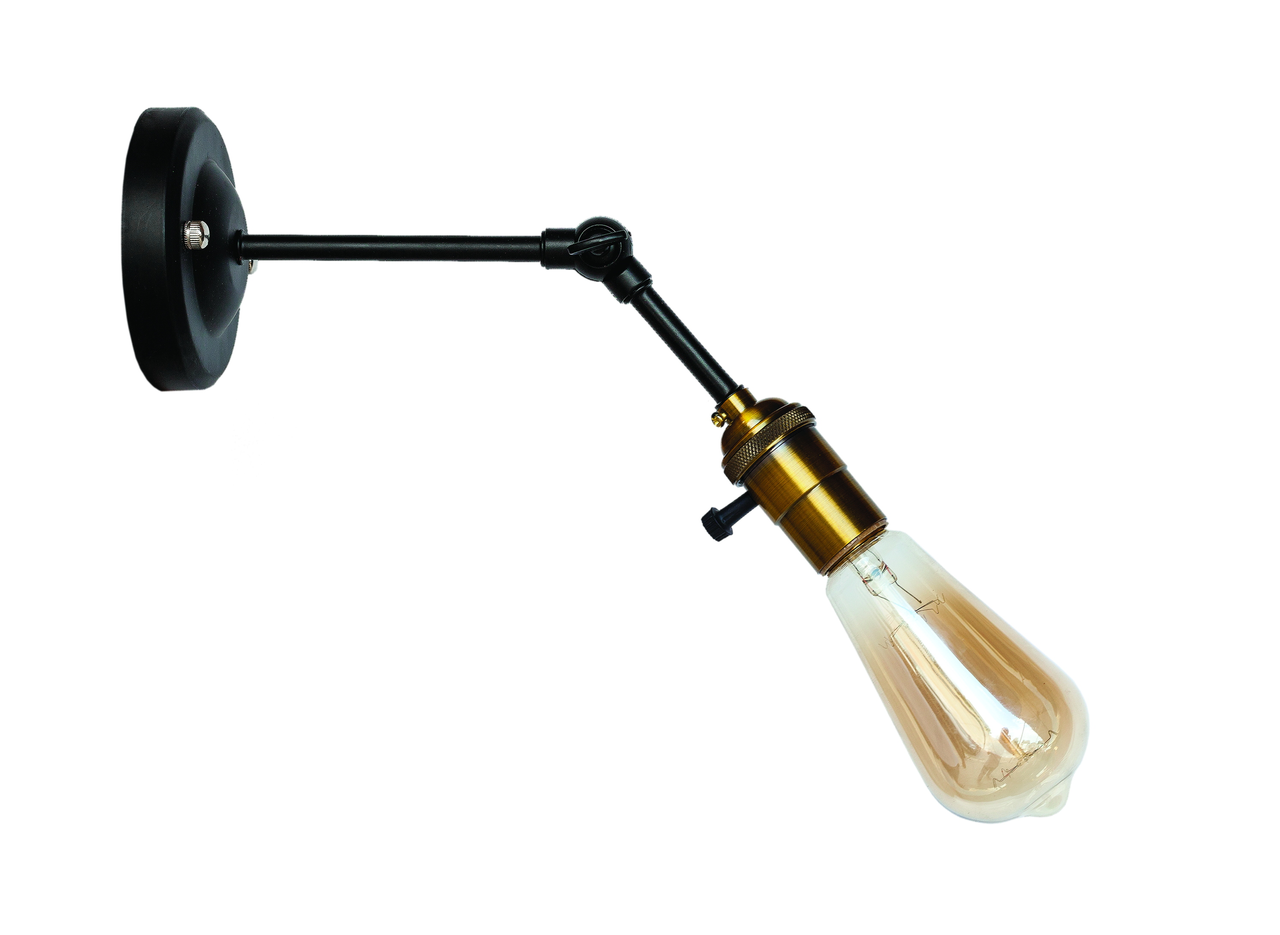 Бра Levistella Lofty с патроном AMP19 Черный/Золотой (1963530521)