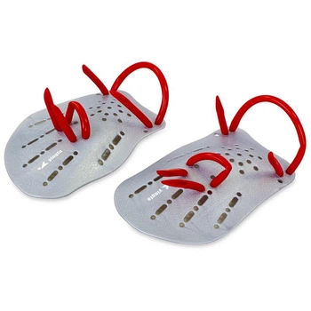 Лопатки для плавания в бассейне для взрослых L 21x15 см Серый