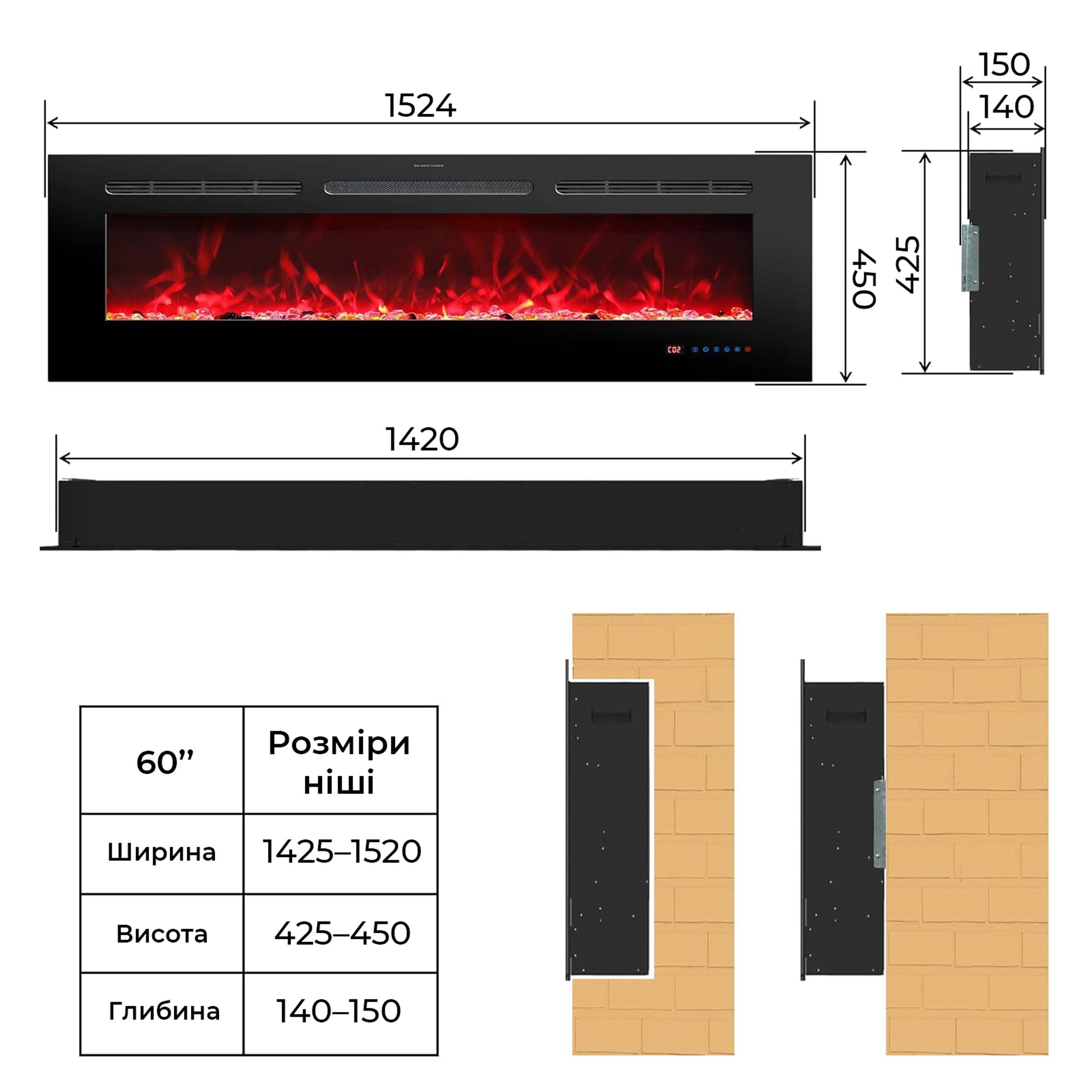 Электрокамин с обогревом Royal Galaxy 60 RS со звуком - фото 3 Электрокамин с обогревом Royal Galaxy 60 RS со звуком - фото 3