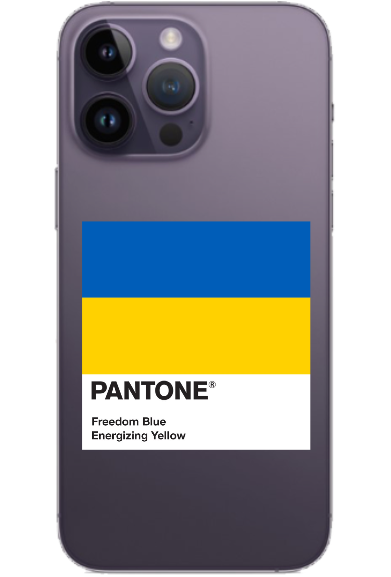 Чохол як у Зеленського на IPhone 14 Pro "Pantone" силіконовий, прозорий