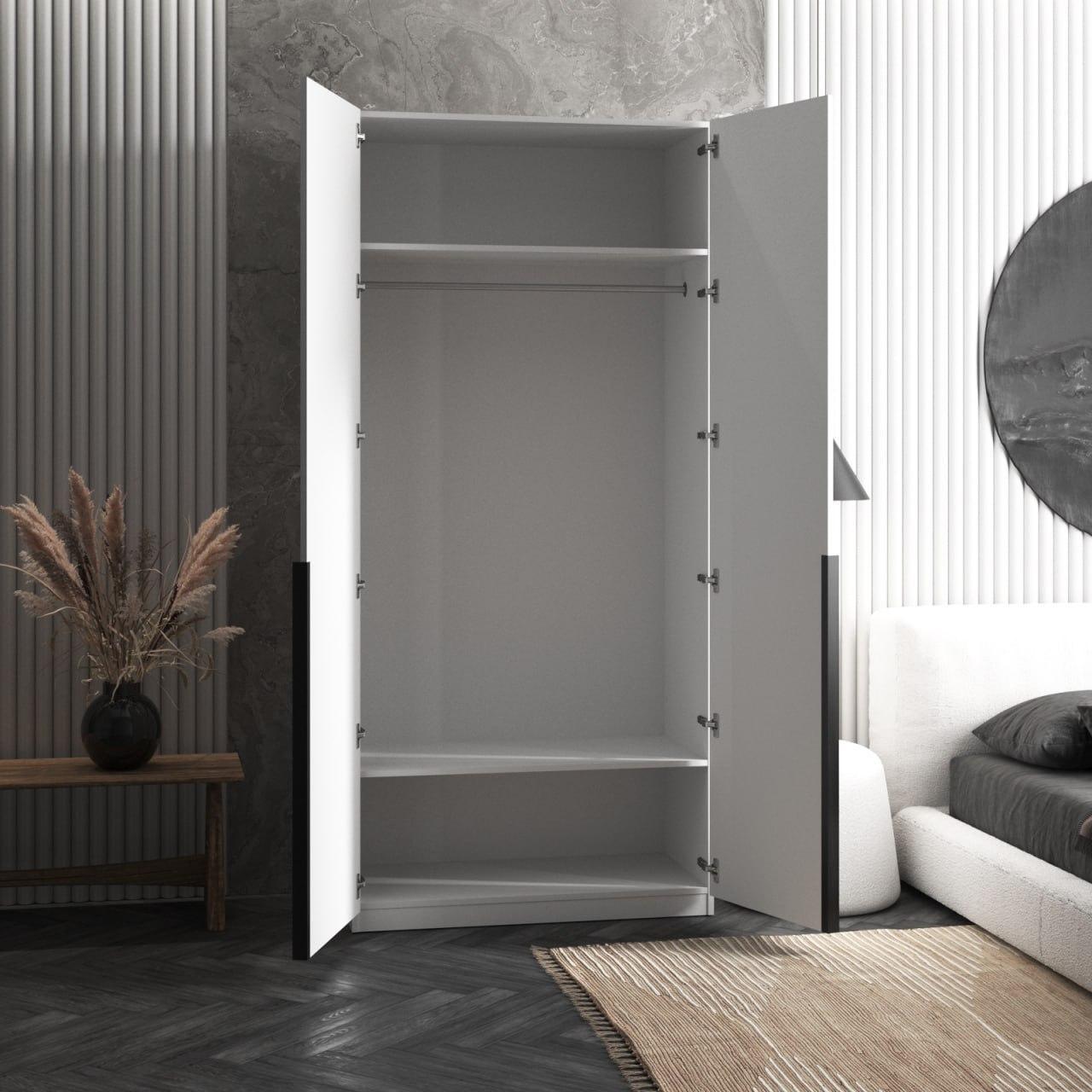 Шафа гардеробна Вайс M-25 1000х500х2195 мм Антрацит (30776806) - фото 3 Шафа гардеробна Вайс M-25 1000х500х2195 мм Антрацит (30776806) - фото 3