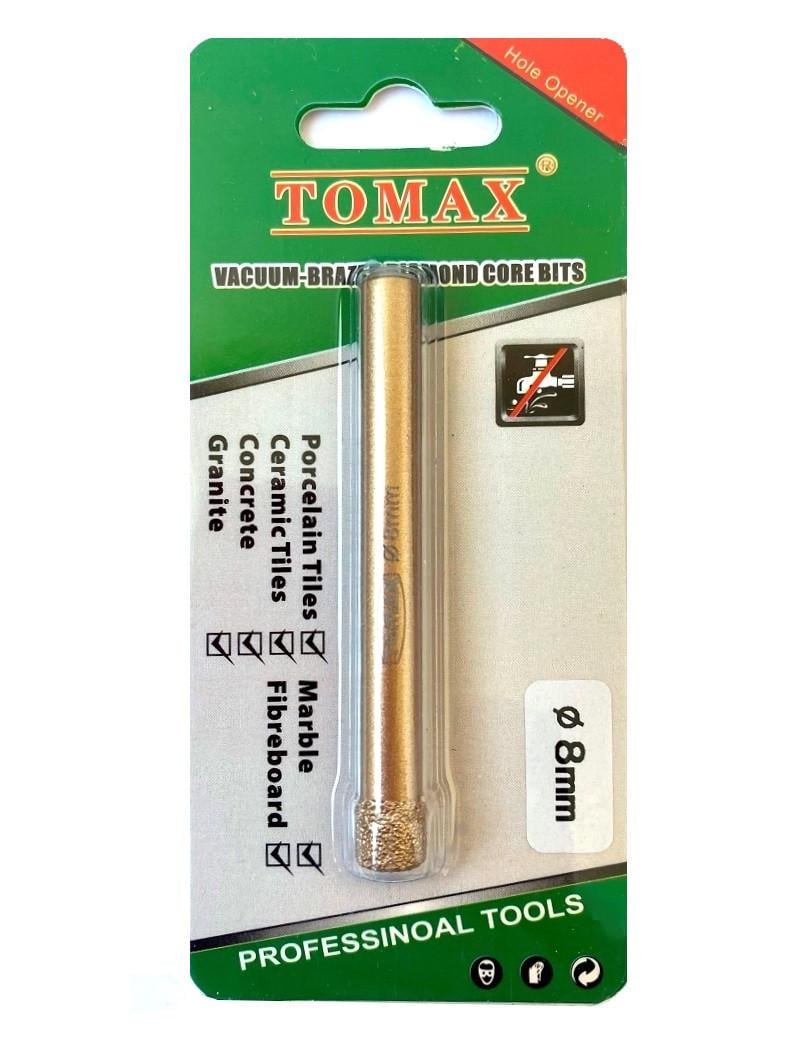 Коронка для плитки/керамогранита TOMAX 8 мм алмазная (1465290445) - фото 2 Коронка для плитки/керамогранита TOMAX 8 мм алмазная (1465290445) - фото 2