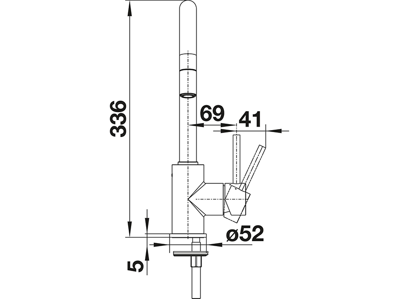 Смеситель кухонный Blanco MIDA-S 526653 (43370) - фото 5 Смеситель кухонный Blanco MIDA-S 526653 (43370) - фото 5