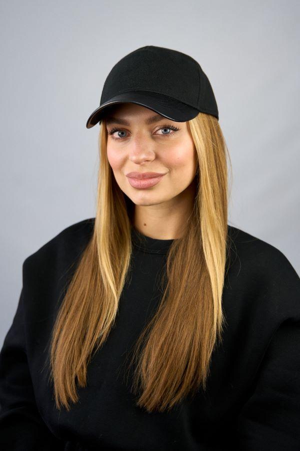 Бейсболка унисекс Braxton 6102-5 с кожаным козырьком кашемирова Черный (2490429489)