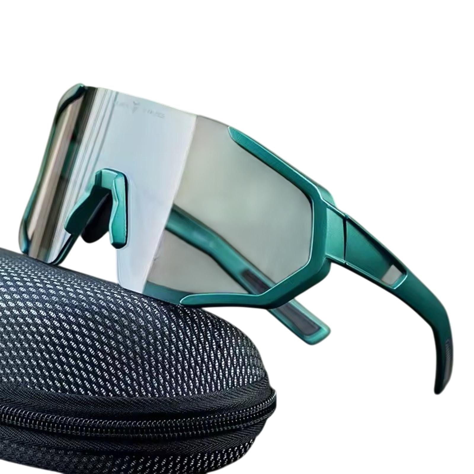 Спортивные солнцезащитные очки фотохромные вело для спорта XunTing GP-807 Зеленый (XT-GP807-6892)