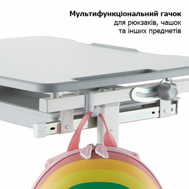 Комплект EQUIPIFY B207EDU Трансформер парта со стулом эргономичный с регулировкой высоты Grey (tf135) - фото 8 Комплект EQUIPIFY B207EDU Трансформер парта со стулом эргономичный с регулировкой высоты Grey (tf135) - фото 8