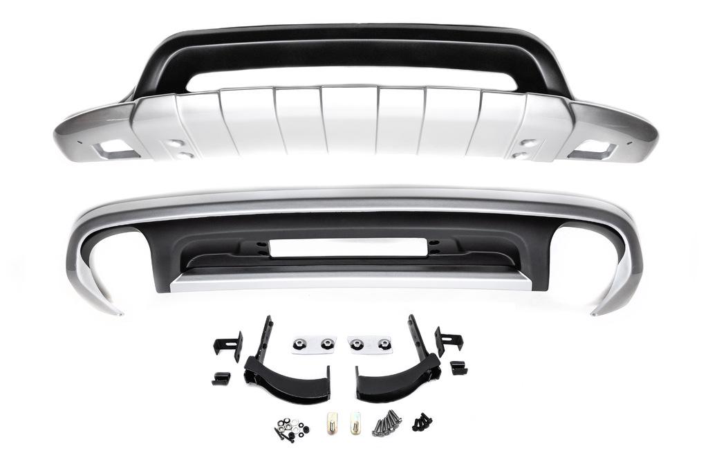 Передня і задня накладки V1 Cixtai для Volkswagen Touareg 2010-2018 рр. abs-пластик