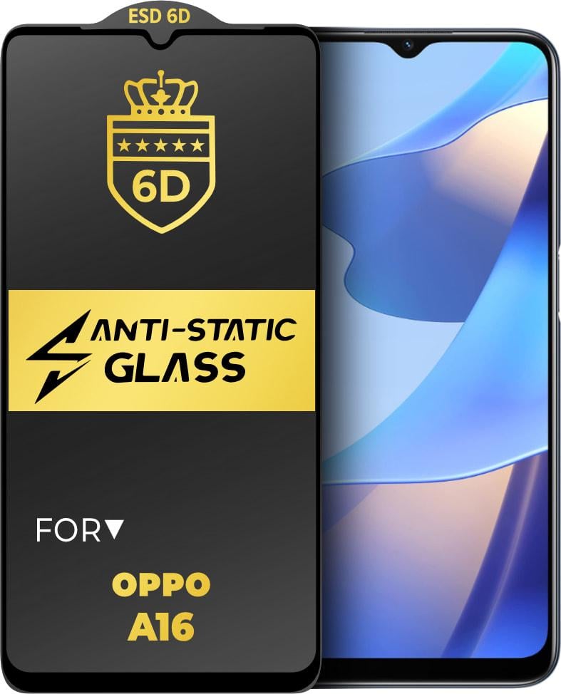 ᐉ Защитное стекло 6D Anti-Static OPPO A16 Glass Shield • Купить в Киеве ...