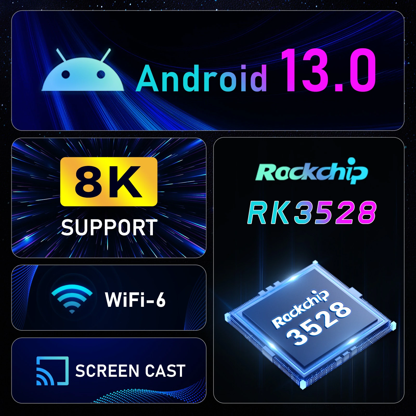 Смарт-приставка Android TV Box H96MAX 4 ГБ 64 ГБ Rom - фото 4