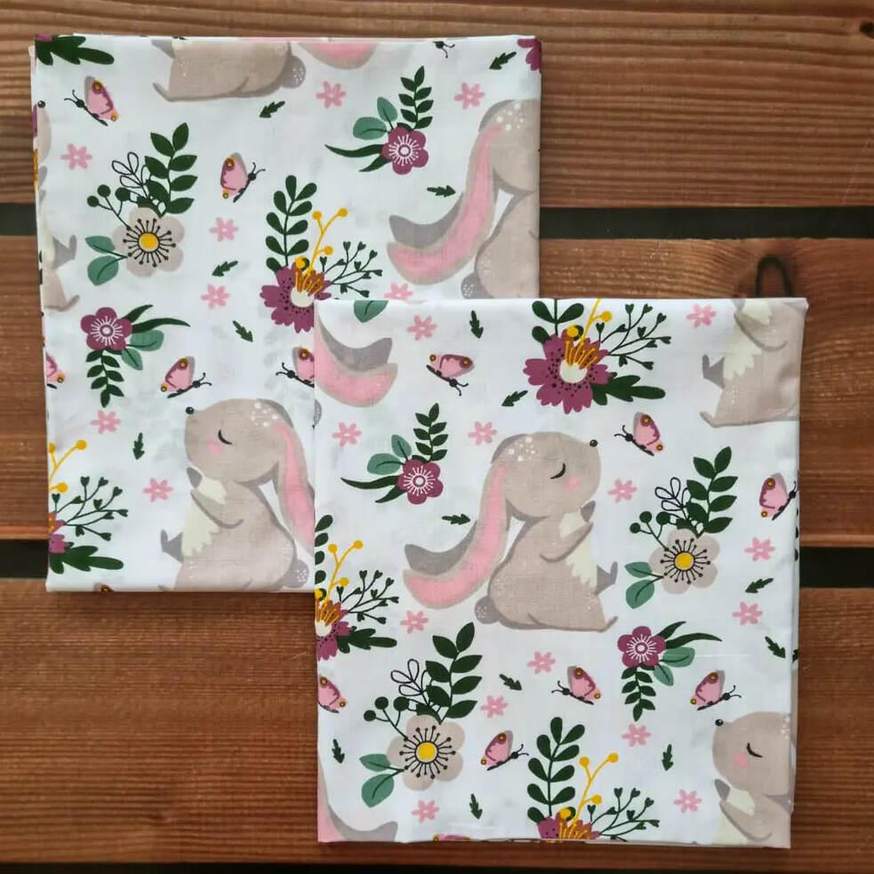 Пеленка детская BST из натуральной хлопковой ткани 2 шт. 90х80 см Розовый/Зеленый (2506165993)