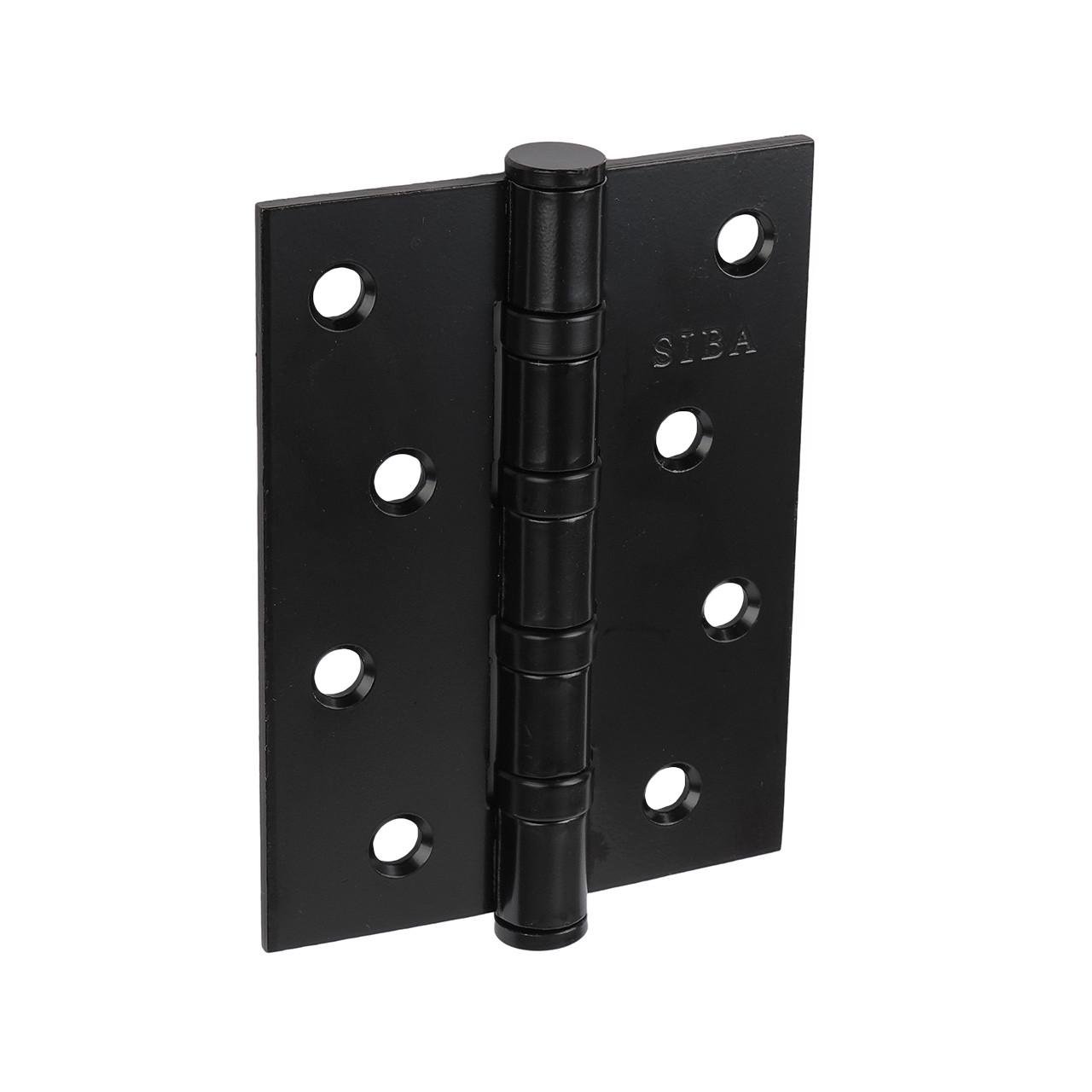 Петля дверна Siba універсальна сталева 100 мм Чорний матовий (4 BB 4" X 3" Х 3MM FHP МВ) - фото 2 Петля дверна Siba універсальна сталева 100 мм Чорний матовий (4 BB 4" X 3" Х 3MM FHP МВ) - фото 2