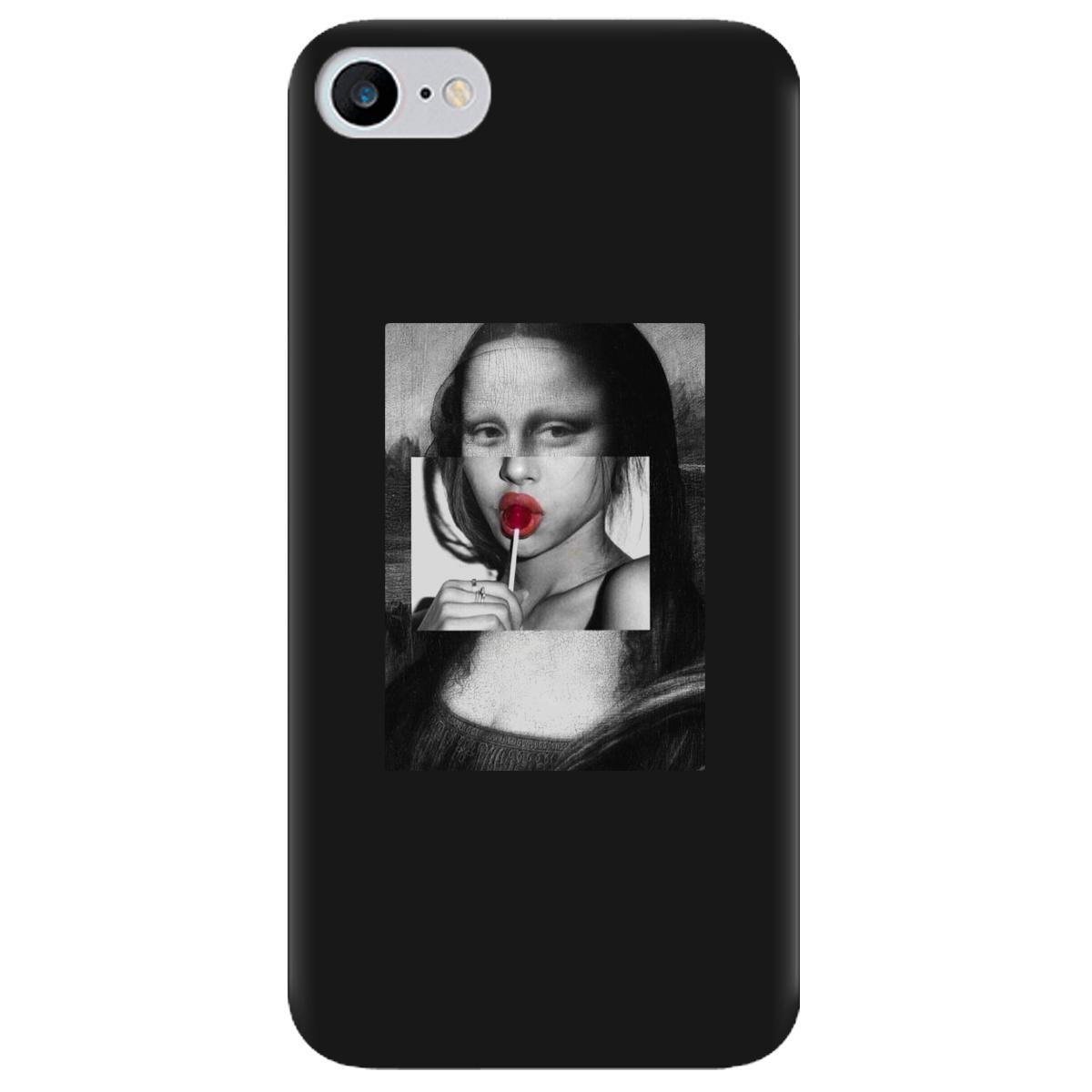 Силиконовый чехол Zorrov для Apple iPhone SE 2020 - Mona lisa (14090050224087558)