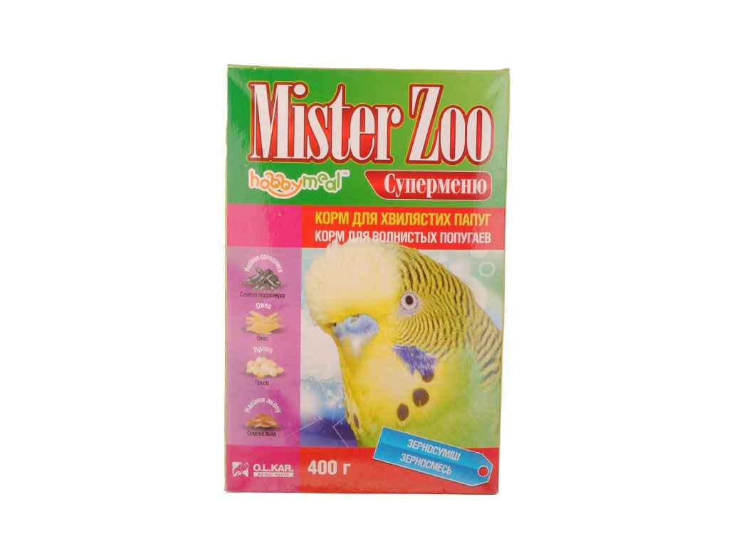 Корм для хвилястих папуг O.L.KAR Містер ZOO суперменю 400 г (167940)