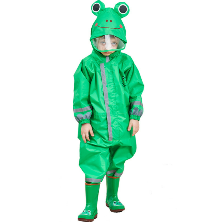 Комбинезон-дождевик детский 90 см Зеленый