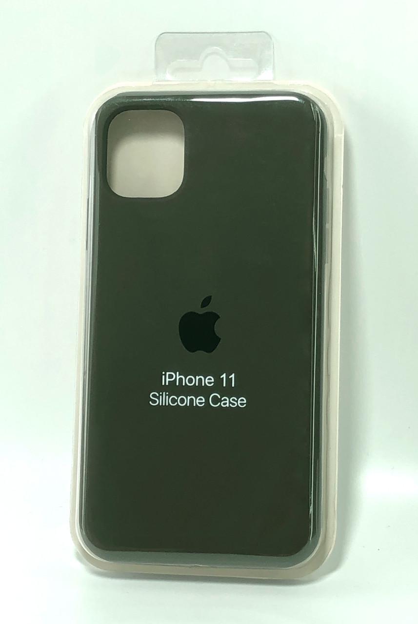 Чохол для телефону iPhone 11 Silicone Case FULL №74 olive