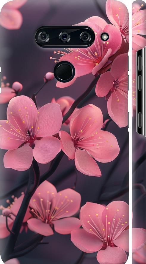 Чехол на LG V40 ThinQ Пурпурная сакура (6075m-1577-42517)