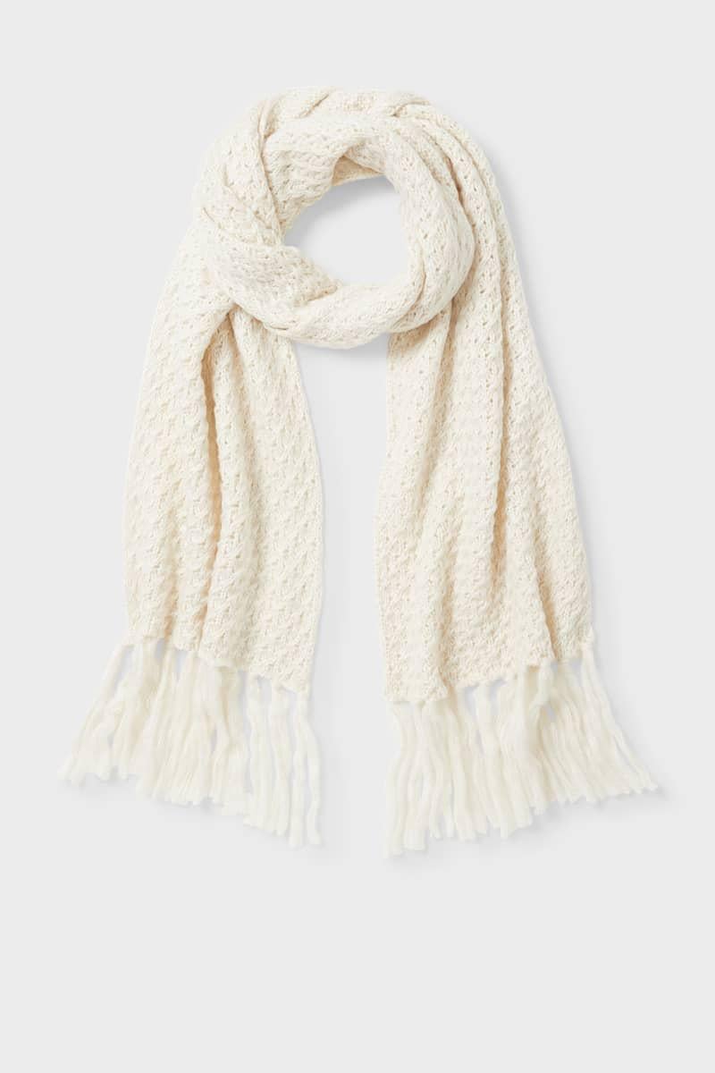 Шарф C&A 220x42 см Молочний (2121798)