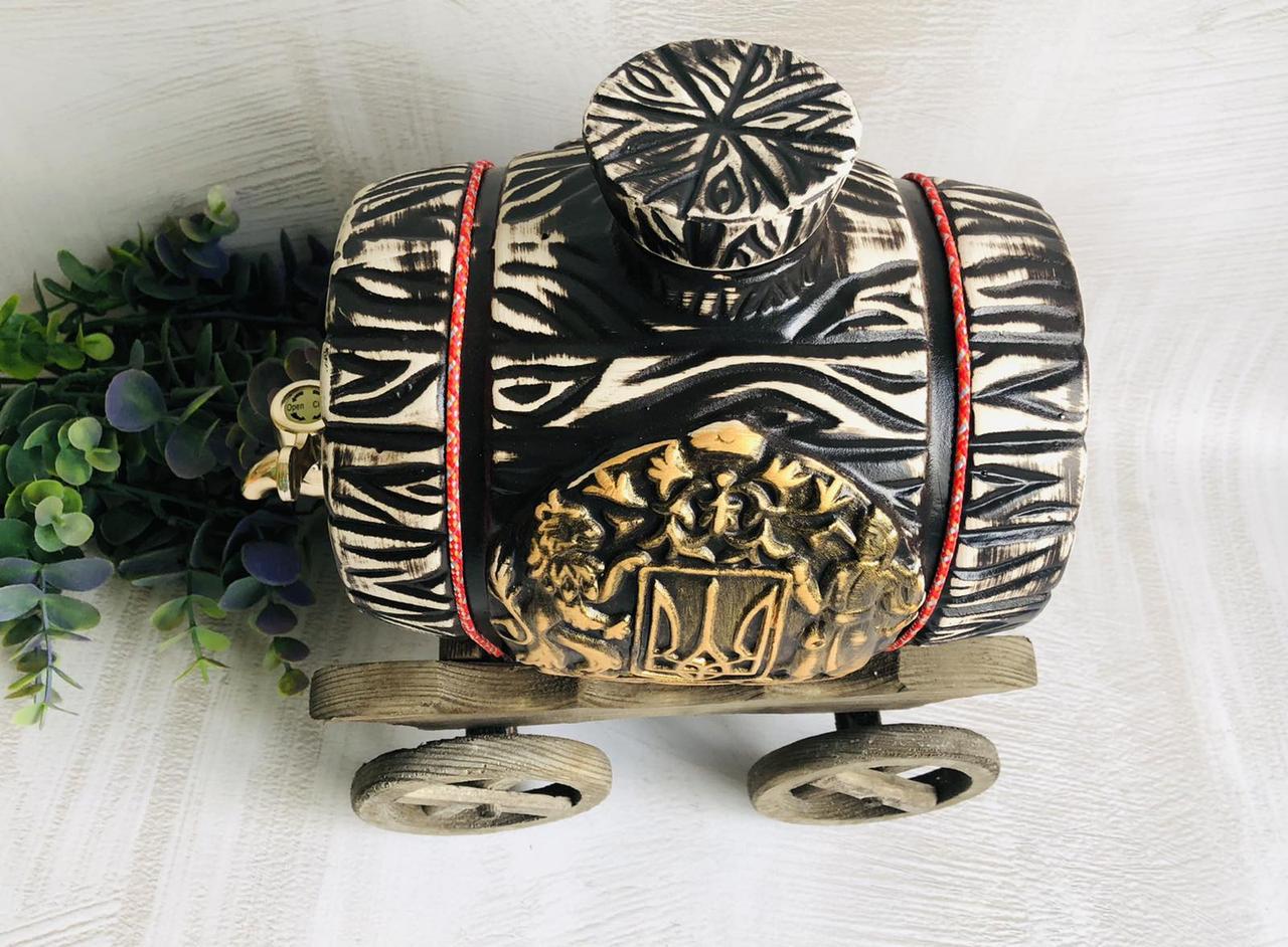 Бочонок керамический с краном декором Герб 3 л - фото 7 Бочонок керамический с краном декором Герб 3 л - фото 7