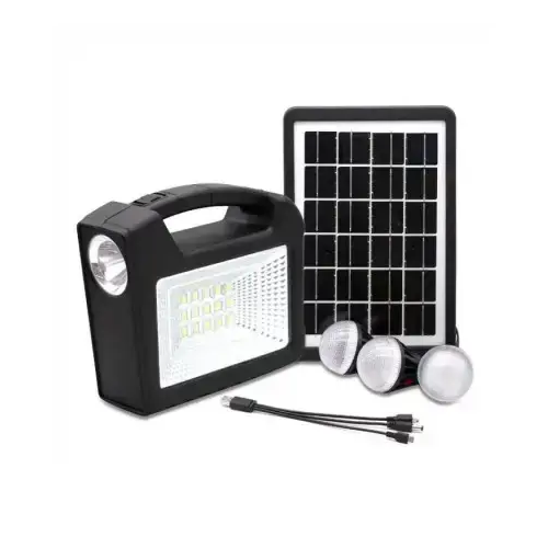 Фонарь аккумуляторный LED CL25 с солнечной панелью и лампами (556656)