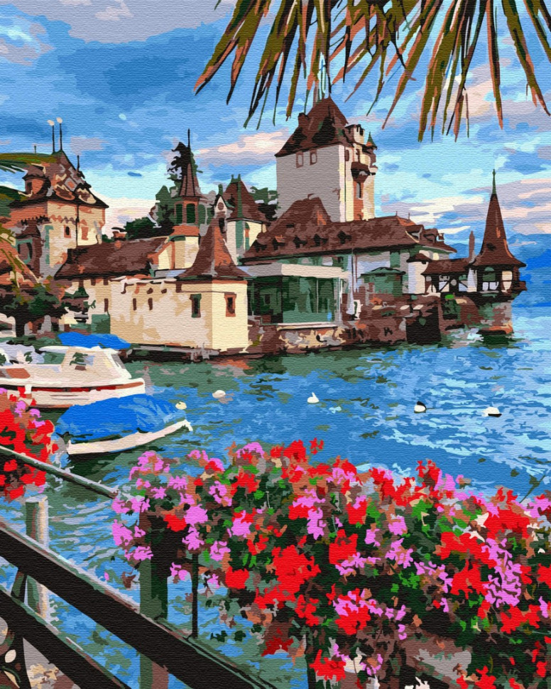 Картина по номерам Brushme Городок в Швейцарии (GX32303) Картина по номерам Brushme Городок в Швейцарии (GX32303)