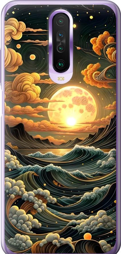 Чехол на Xiaomi Redmi K30 Арт волны (6332t-1836-42517)