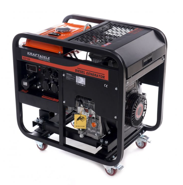 Електрогенератор дизельний Kraft&Dele KD169 9000 Вт 220 В мідна обмотка AVR 13,5 л 150 кг
