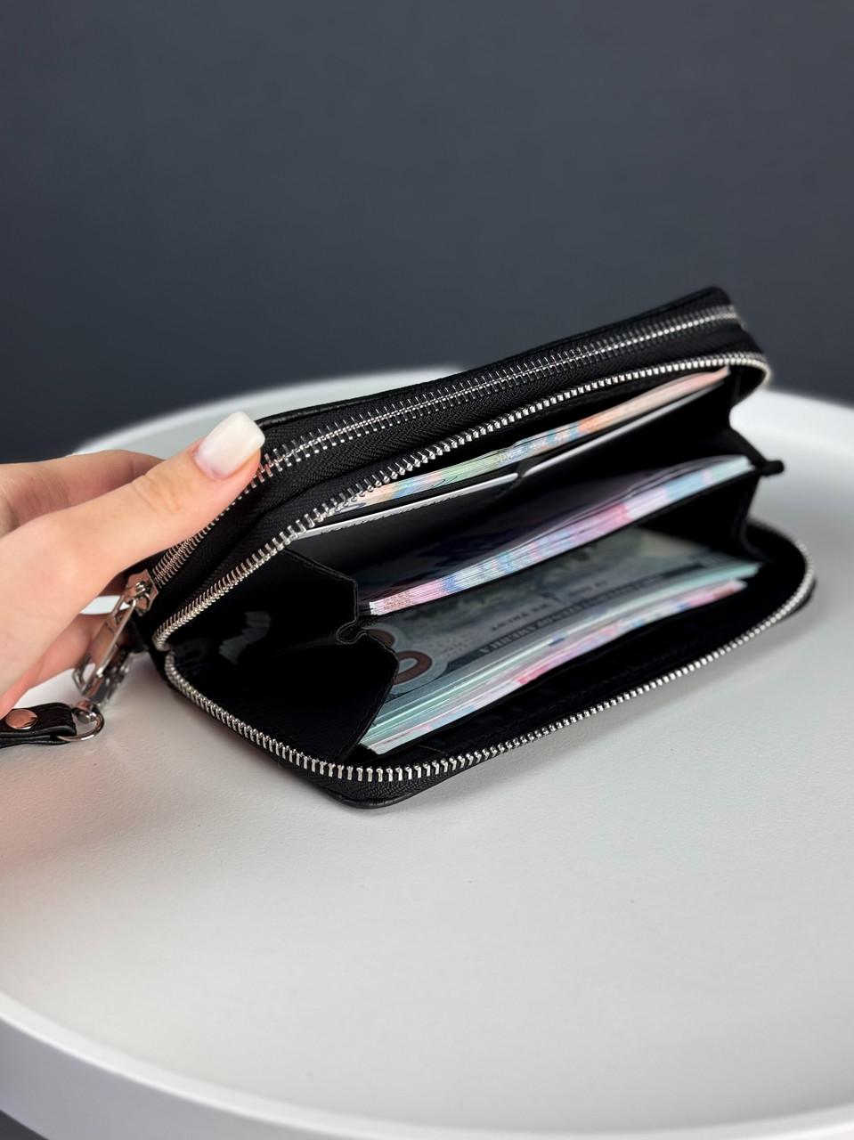 Клатч-гаманець чоловічий із натуральної зернистої шкіри Чорний (2787214675) - фото 6 Клатч-гаманець чоловічий із натуральної зернистої шкіри Чорний (2787214675) - фото 6