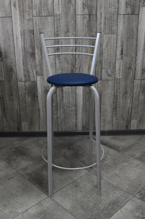 Барний стілець 35х107 см Синій/Сірий (28374104)