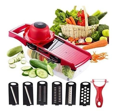 Терка-овочерізка Mandoline Slicer 6в1 з контейнером - фото 6