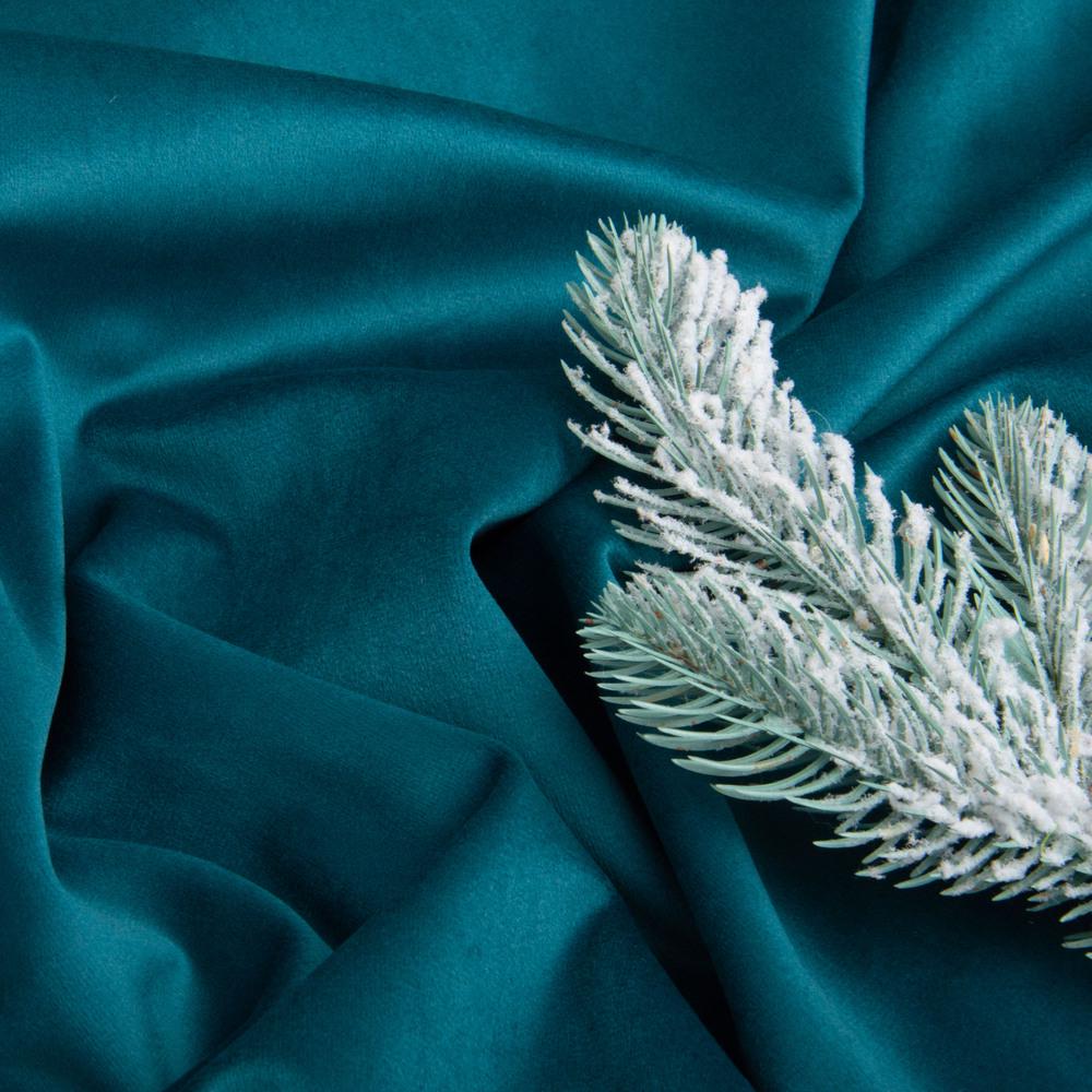 Тканина велюр однотонний Вайлет 290 гр/м2 150 см Морська хвиля (26888) - фото 3