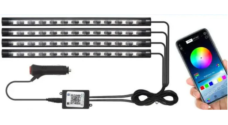 Подсветка-led RGB с микрофоном и управлением с телефона в авто (1716888570) - фото 1 Подсветка-led RGB с микрофоном и управлением с телефона в авто (1716888570) - фото 1
