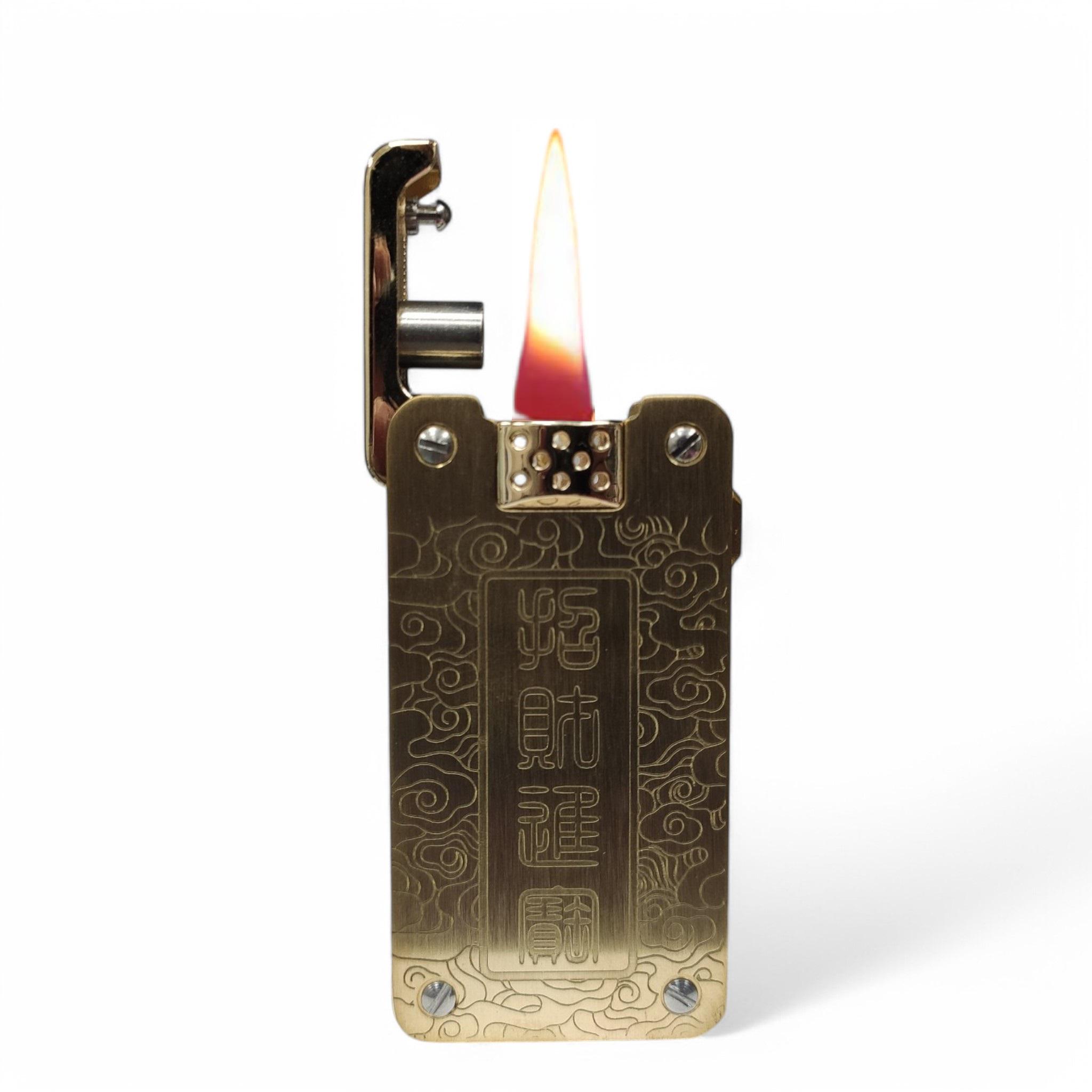 Зажигалка бензиновая Chief Retro CF238A в подарочной упаковке Gold (CF238A)