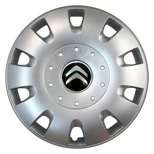 Автомобильные колпаки SKS 401 R16 с логотипом Citroen 4 шт. Серебристый