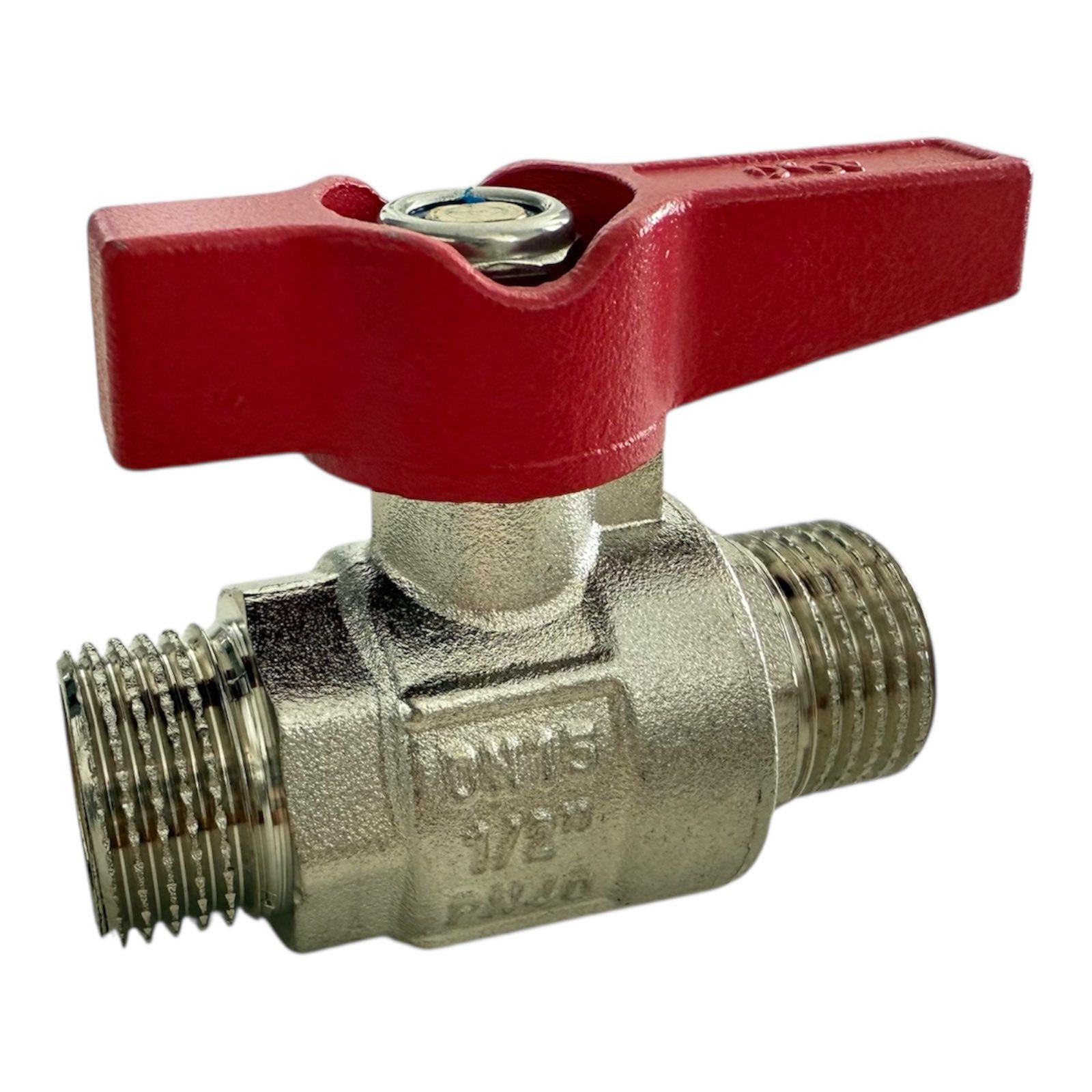 Кран шаровой ASG 1/2" ЗЗ бабочка (00-00009496)