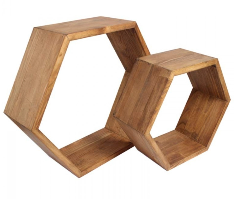 Полочка шестиугольная 34х29х9 см (22918366) - фото 2