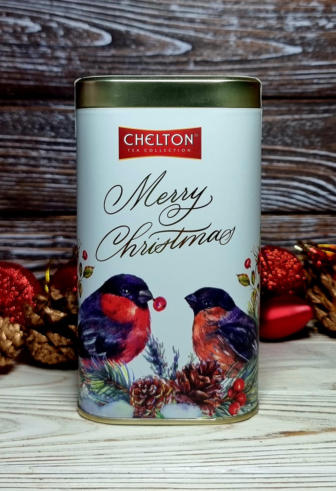 Чай чорный Челтон Снегири в металлической банке 100 г (58722)