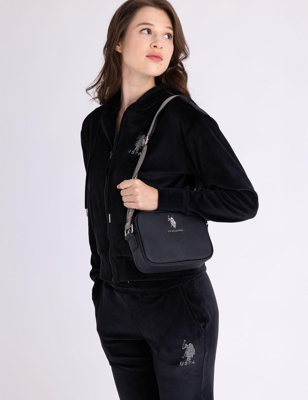 Жіноча сумка крос-боді U.S. Polo ASSN JET Black (786662548653)