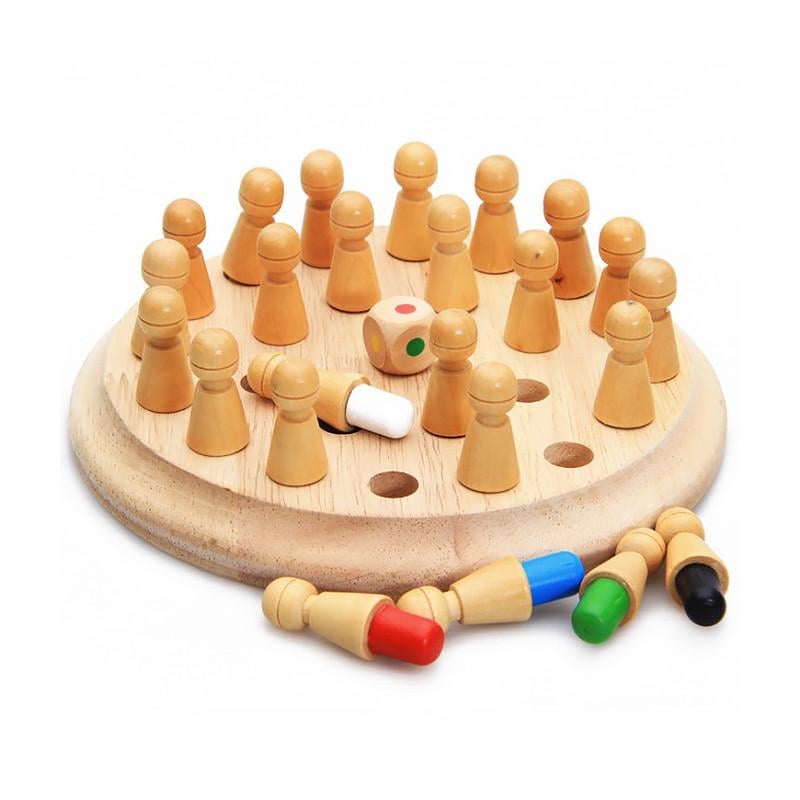 Деревянная развивающая игра Lesko DL-002 Memory Chess