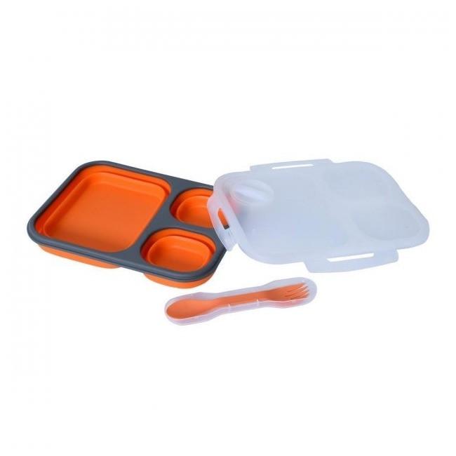 Ланч бокс Tiross TS-1415 с ложкой Orange (iz13774)