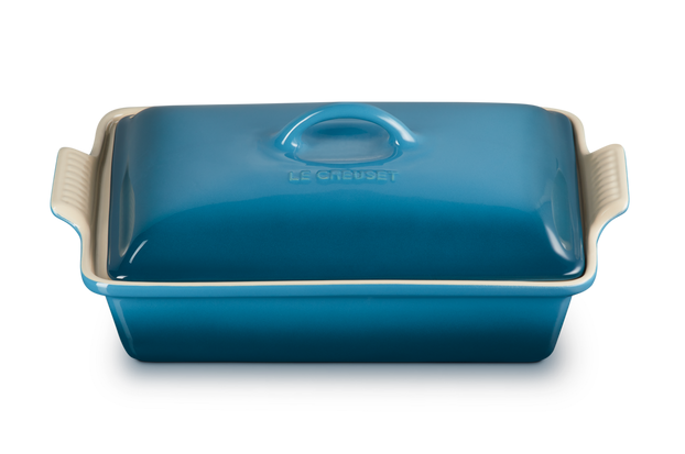 Форма для запекания Le Creuset Heritage с крышкой 33 см Синий (61002406420005) - фото 2