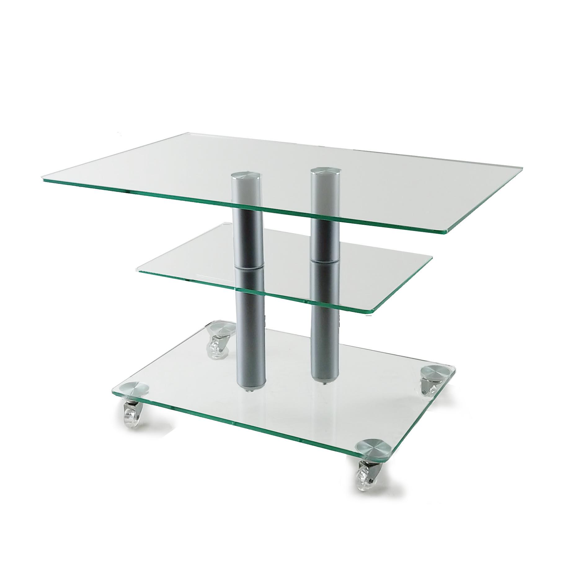 Стол журнальный стеклянный Commus Bravo Standart MX P8 ccc 2alm60 Прозрачный/Белый (433320257) - фото 3 Стол журнальный стеклянный Commus Bravo Standart MX P8 ccc 2alm60 Прозрачный/Белый (433320257) - фото 3