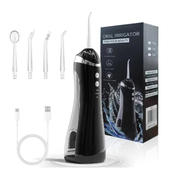 Ирригатор для полости рта с USB-зарядкой/система по уходу за зубами и ясень Черный (33381-22)