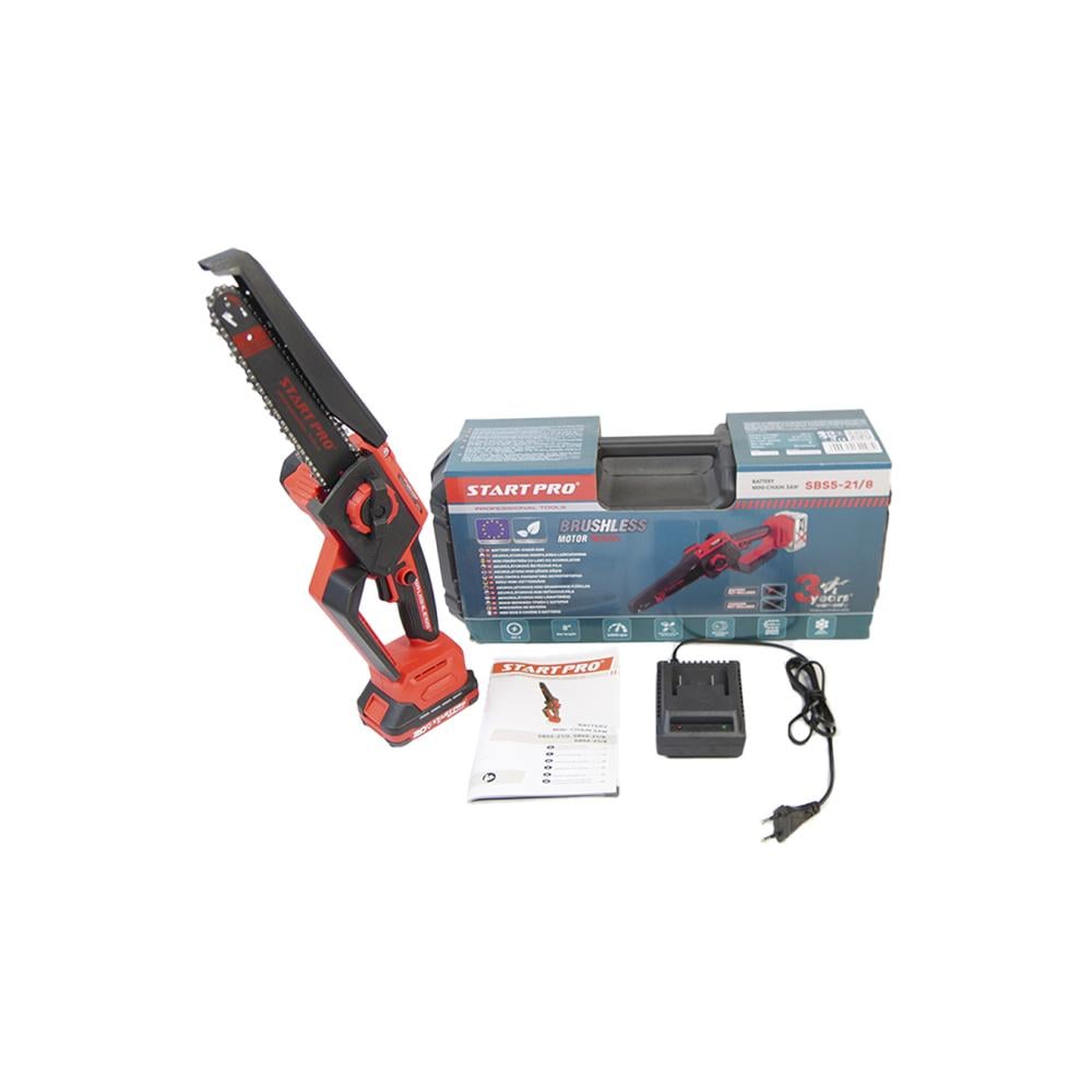 Електропила міні акумуляторна START PRO SBS5-21/8 акумулятор 2 А/год 6435 2 шт. та зарядне (6388)