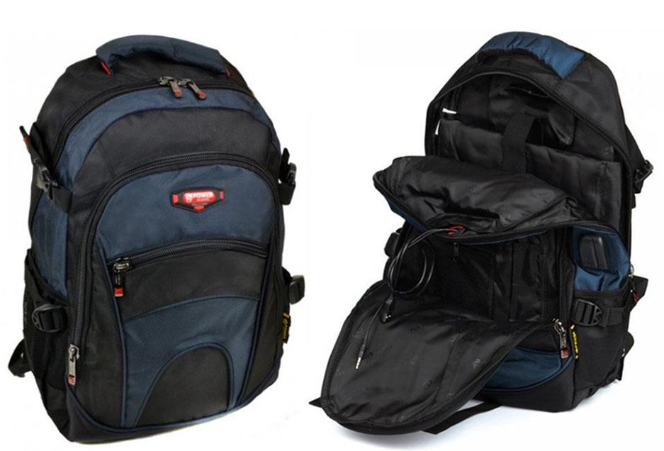 Рюкзак міський Power In Eavas 9609 27л Синій-чорний - фото 3 Рюкзак міський Power In Eavas 9609 27л Синій-чорний - фото 3